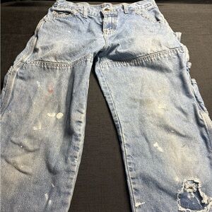 Men's Blue Distressed Jeans